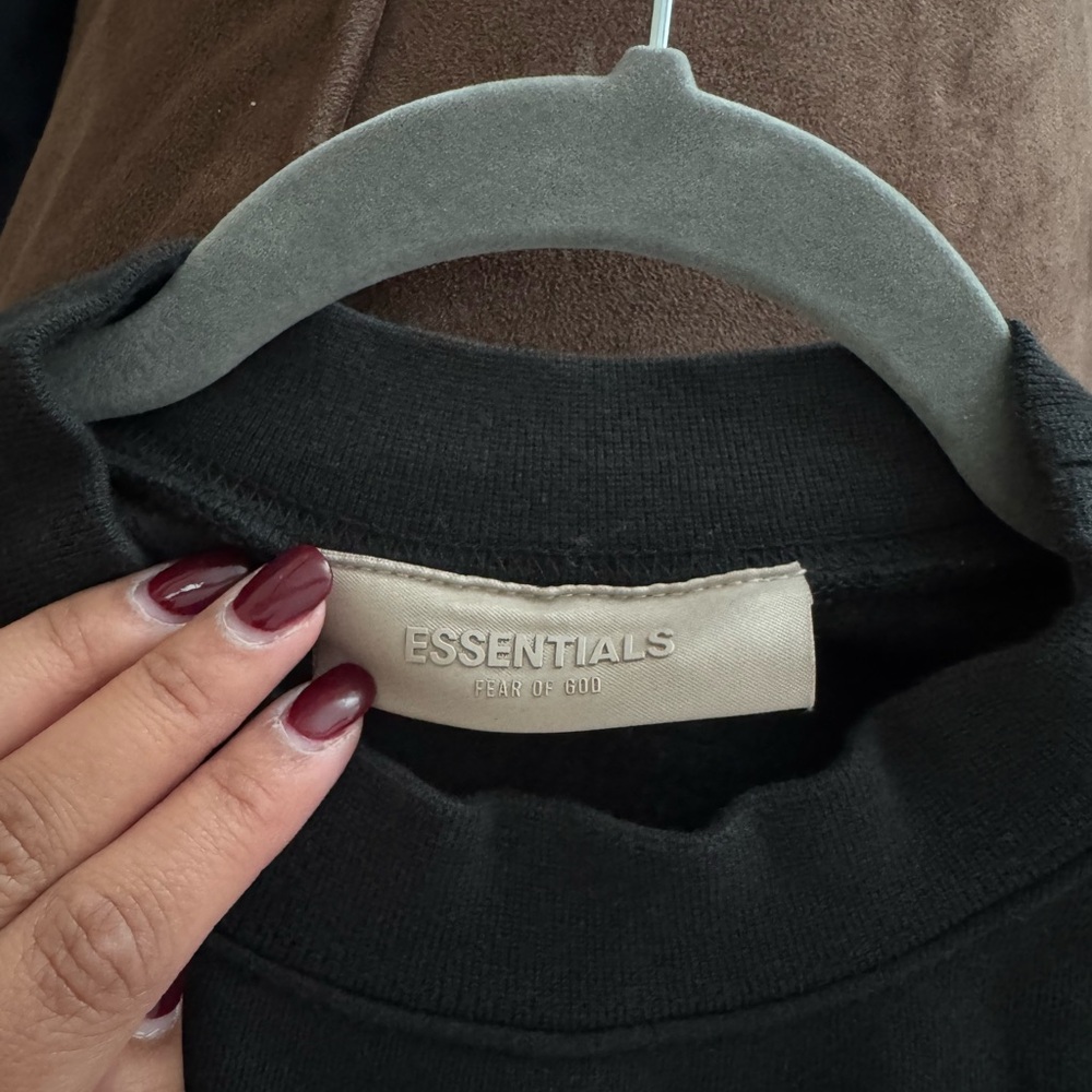 Essentials Black Men's Sweater - image 2